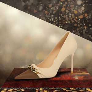 Sandalias de Tacón Alto con Punta en Pico, Elegantes y de Lujo para Oficina, para Mujer, Transpirables, para Verano - Product Image 3