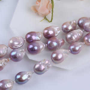 Zhuji Wholesale Natural <b>Freshwater</b> <b>Pearl</b> <b>Bracelet</b> DIY Jewelry 14-17mm Short Bar 18cm Purple Bead Loose <b>Pearls</b> for Creative - Product Image 2