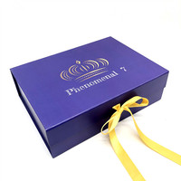 Boîtes cadeaux en carton rose personnalisées en gros avec couvercle magnétique pliable pour perruques