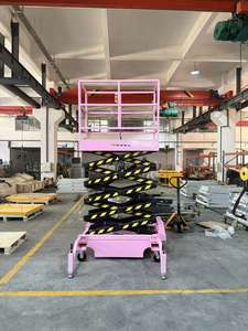 منصة رفع هوائية كهربائية بالكامل بارتفاع 12 متر، بطارية ليثيوم سريعة الشحن، منصة صيانة إلكترونية صامتة للاستخدام الداخلي في المصانع - Product Image 4