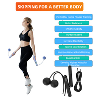 Corde à Sauter Lestée Professionnelle pour la Vitesse, Câble en PVC de Haute Qualité, Outil d'Entraînement Réglable pour Fitness, Boxe et Cardio, Idéale pour Débutants