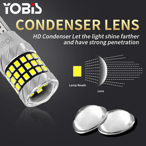 YOBIS T15 Projecteur <span class=keywords><strong>de</strong></span> phare Len Light 921 W16W 57SMD 2016 <span class=keywords><strong>LED</strong></span> Auto <span class=keywords><strong>Feu</strong></span> <span class=keywords><strong>de</strong></span> freinage supplémentaire Canbus 24V Feux <span class=keywords><strong>de</strong></span> <span class=keywords><strong>recul</strong></span> Voiture 12V <span class=keywords><strong>Feu</strong></span> <span class=keywords><strong>de</strong></span> jour DRL - Product Image 4