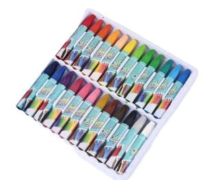 Crayons de cire OEM en gros, lot de 12/18/24 couleurs, lavables, hexagonaux, non toxiques, fourniture d'usine - Product Image 1