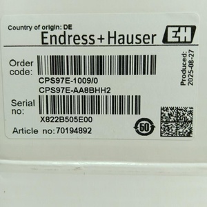 เซ็นเซอร์วัดค่าการนำไฟฟ้าแบบดิจิตอล E+H CPS97E-AA8BHH2 รุ่นใหม่และของแท้ ไม่ใช่แบบกระจก สำหรับบำบัดน้ำเสียอุตสาหกรรม 0.1pH - Product Image 3