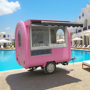 Camion de glaces rapide pour l'extérieur avec cuisine complète, remorque de restauration de rue, camionnette mobile, chariot à hot-dogs - Product Image 1