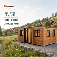 BlocNEST Maison Conteneur Extensible Préfabriquée Modulaire avec Design Moderne pour la Vie Familiale et les Vacances