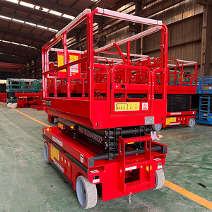 Meja Angkat Scaffolding Listrik Kekuatan Tinggi 4m 6m 8m 10m 12m 14m 16m 18m, Platform <span class=keywords><strong>Lift</strong></span> Gunting untuk Pekerjaan di Ketinggian - Product Image 1