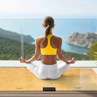 Tragbare Tanzfläche Tap Board Yoga Mat Bambus Board für Teppich gras und ungleich mäßige Oberflächen