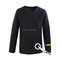 Chemise à col rond résistante aux coups de couteau, pull à manches longues en fibre UHMWPE PE, dissimulée, pour usage quotidien, randonnée en plein air, voyage, sécurité