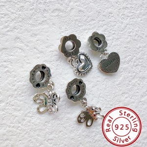 Pendentifs et breloques tendance en argent sterling 925 de la marque HaYa, certifiés GDTC, pour bracelets à breloques, bijoux faits main DIY - Product Image 3