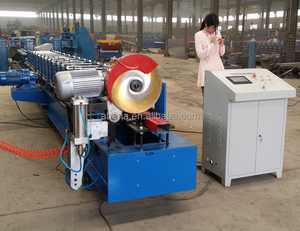 Nước mưa Ống hồ sơ máng xối vòi khuỷu tay máy làm kim loại ống cống downspout cuộn tạo thành máy để bán - Product Image 2