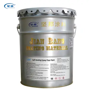 JIANBANG कंक्रीट Epoxy Leveling स्व मंजिल पेंट Epoxy इलाज एजेंट तरल कोटिंग 0.74m 2/kg (1mm सूखी फिल्म मोटाई) सीएन; जिया/