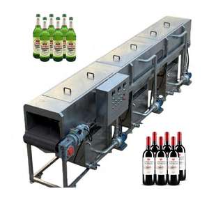 Pasteurisateur stérilisateur continu à 3 étages pour petites canettes, bouteilles, pots, pulvérisation, bière, boissons, jus, lait - Product Image 2