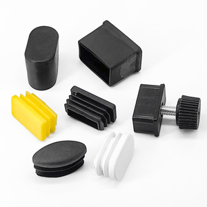 <b>Square</b> Plug Plastic 15x30 Mm Black White For Furniture Industry Durable Connector - Product Image 1