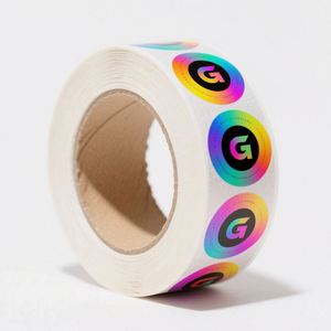 Luxury Embossed Logo Custom Waterproof Gold Foil Lipstick Package Label Sticker Roll - Product Image 4