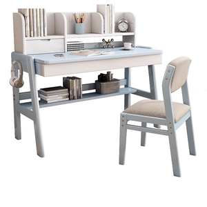 Soporte de escritorio nórdico de madera maciza, juego de mesa y silla de aprendizaje para niños, escritorio de escritura para estudiantes - Product Image 1