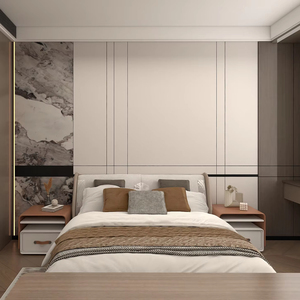 GoldenHome Armoire de plain-pied moderne <span class=keywords><strong>Mobilier</strong></span> de <span class=keywords><strong>vestiaire</strong></span> intégré personnalisé pour toute la maison Chambre à coucher Armoire de maison - Product Image 1