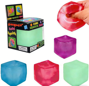 Juguete Sensorial Antiestrés CS Squishy Fidget, Cubo de Hielo Nedo, Juguete Blandito en Forma de Cubo, Pelota para Apretar, Juguetes Sensoriales - Product Image 3