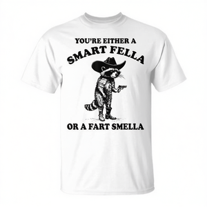 O eres un chico inteligente o un mapache con olfato de excrescencias, camiseta con diseño vintage - Product Image 2