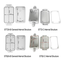 101*49.8*38mm PC étanche gris clair blanc boîtiers électriques en plastique Ip68 personnalisé trous de câble boîte de jonction