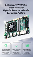 Ordinateur industriel sans ventilateur à carte mère unique avec processeur Intel Bay Trail LGA, DDR4 4 Go, SATA 2.0, 3,5 pouces, pour applications portables
