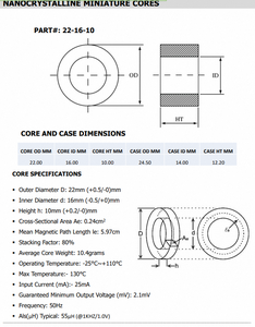 Cinta Nanocristalina de Alta Calidad, Mini Nano Core, Desarrollada para Aplicaciones Magnéticas Compactas que Requieren Precisión - Product Image 6