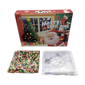 Bon prix, perles à enfiler de 5 mm, <span class=keywords><strong>jeu</strong></span> de puzzle, thème de Noël, tableau à chevilles, perles Perler, fabrication artisanale, perles colorées pour enfants - Product Image 6