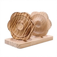 Plateau de présentation de bracelet en bois massif, thème amour, écologique, support de présentation de perles gravées pour bijoux, accessible à l'international