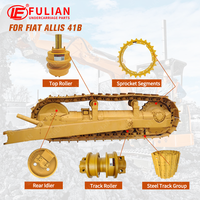 Pièces de train de roulement de bulldozer 11B 16B 21B 33B 41B : galet de guidage, assemblage de maillon de chenille, galet inférieur, pignon, galet supérieur pour Fiat Allis