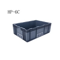 Caisses et conteneurs empilables en plastique réutilisables et solides Organisateur de bureau moulé par injection en forme de polygone pour un rangement pratique