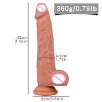 Dildo réaliste en silicone avec poignée vibrante, 100% étanche, marque HXR, jouet sexuel pour femmes, masturbation féminine, Inde BJD-E021-J