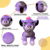 Peluche Lion lestée personnalisée, jouet musical thérapeutique anti-anxiété, animal en peluche certifié CE CPC, jouets doux lestés ODM