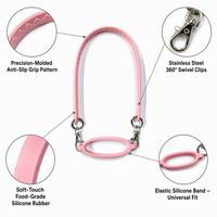 Anneau de fixation en silicone pour gobelet, sans BPA, 17 couleurs, antidérapant, pour activités de plein air, sport, randonnée, voyage, support de bouteille, anneau en silicone
