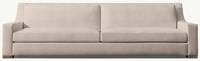Canapé en tissu moderne et luxueux, minimaliste, grand canapé rembourré 3/4 places, assise profonde, canapé de salon pour villa et hôtel