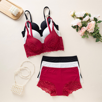 Ensemble soutien-gorge et culotte respirant et extensible en polyamide élasthanne à bretelles réglables et fermeture dorsale – Meilleures ventes