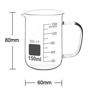उच्च बोरोसिलिकेट 3.3 प्रयोगशाला ग्लेसवेयर ने हैंडल के साथ स्नातक किया बीकर - Product Image 3