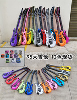 Guitare jouet gonflable personnalisée en PVC, instrument de fête, ballon en aluminium décoré