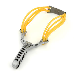 Fionda in metallo 8 fili lucidatura atletica all'aperto giocattolo nostalgico caccia atletica espulsione elastico fionda giocattoli - Product Image 2