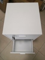 Armoire à 2 tiroirs en bois Vertical avec serrure, meuble de bureau Mobile à pied pour suspendre les fichiers