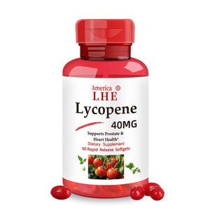 Fabricante Mayorista de Suplementos de Licopeno para Apoyo Antioxidante y a la Salud del Corazón, 40 mg, 60 Cápsulas Blandas de Licopeno - Product Image 1