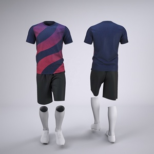 ชุดเสื้อเจอร์ซีย์ฟุตบอลสำหรับผู้ชายเครื่องแบบเสื้อฟุตบอล - Product Image 3