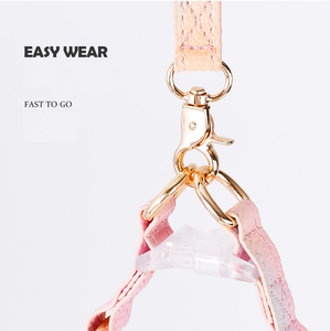 調節可能なプルレザー犬用ハーネス,通気性快適ペット用小型中型大型犬用 - Product Image 6