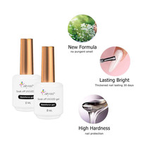 Superbe Gel de Finition Transparent Non Toxique à Base Stable, Couleur Intense, Longue Durée, Renforce et Protège pour le Nail Art
