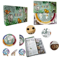 Jeu de société familial personnalisé, écologique, durable, avec impression couleur et coffret cadeau