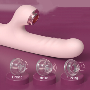 Hot <span class=keywords><strong>Sexy</strong></span> Woman Medical Silicone Sex Toy Manual Pistola de masaje de senos Cabeza Pie Vibrador Empuje Aplicación corporal Otro masaje