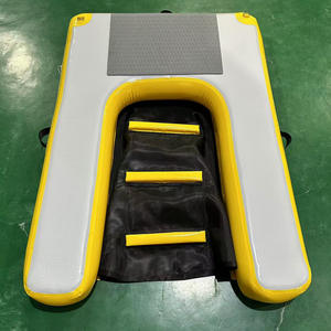 Nieuw product honden drijfplank dubbele laag hondenladder opblaasbaar <span class=keywords><strong>puppy</strong></span> board helling huisdier waterspeelgoed - Product Image 2