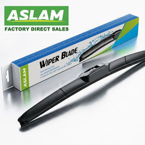 ASLAM Balai d'essuie-glace hybride universel 14"-28" à crochet en U toutes saisons silencieux sans traces en caoutchouc naturel Vente en gros usine OEM - Product Image 1