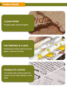 Factory Direct Oil Proof <b>Paper</b> Wholesale Custom Food Safety Grade Oil Proof <b>Wax</b> Coated <b>Paper</b> - Product Image 5