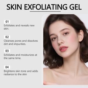 Gel exfoliant pour le visage, nettoyage doux du visage, hydratant, non desséchant, rafraîchissant, léger, soin quotidien de la peau - Product Image 5