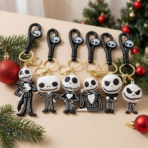 Llavero con Figura de Jack Skellington de Pesadilla Antes de Navidad, Accesorio Decorativo de Halloween para Mochila, Regalo para Hombres - Product Image 1